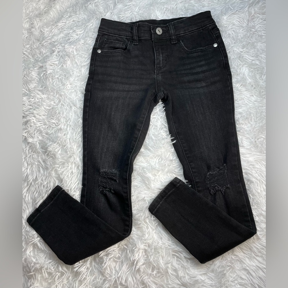 Girls Black Jeans | Size 7